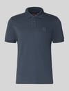 BOSS Orange Regular fit poloshirt van katoenmix model 'Passenger' Marineblauw