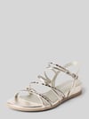 Tamaris sandalen met strass-steentjes Zilver