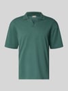 ONLY & SONS Boxy Fit Poloshirt aus Baumwoll-Mix Modell 'CASPIAN AIRLEX' Gruen