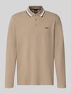 BOSS Green Regular Fit Poloshirt aus reiner Baumwolle Modell 'Plisy' Khaki