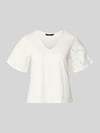 VERO MODA Regular Fit Blusenshirt aus reiner Baumwolle Modell 'VILLA' Offwhite