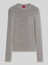 HUGO slim fit pullover van wolmix met lyocell-kasjmier-aandeel model 'Sallya' Lichtgrijs