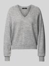 VERO MODA Pullover mit V-Ausschnitt VMTEAK Mittelgrau