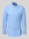 Polo Ralph Lauren Slim Fit Freizeithemd aus Baumwoll-Mix Hellblau