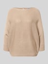 MORE & MORE Strickpullover mit 3/4-Arm Beige