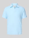 MC2 Saint Barth Slim Fit Poloshirt mit V-Ausschnitt Modell 'JEREMY - TERRY' Hellblau
