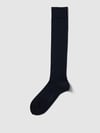 FALKE Kniekousen met logostitching model 'Tiago' Marineblauw