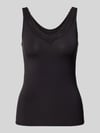 Triumph Tanktop met kant, model 'Feel of Modal' Zwart