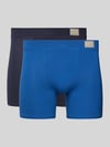 Sloggi Trunks mit Teilungsnähten im 2er-Pack Blau