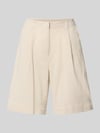 VERO MODA Comfort Fit Shorts aus Baumwoll-Leinen-Mix Modell 'CAIA' Beige