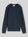 Tom Tailor Regular Fit Pullover aus reiner Baumwolle Blau