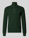 Polo Ralph Lauren Pullover mit Half Zip Troyerkragen Dunkelgruen