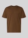 JACK & JONES Regular Fit T-Shirt mit Rundhalsausschnitt Mittelbraun