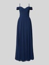 Mascara Maxikleid im Off-Shoulder-Look mit Gehschlitz Marine