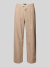 Scotch & Soda Hose mit Leinen-Anteil und französischen Eingrifftaschen Hellbraun