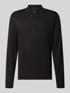 Marc O'Polo Poloshirt mit Reißverschluss-Detail Black