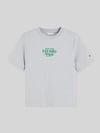 Tommy Hilfiger T-shirt met logoprint Lichtgrijs