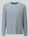 s.Oliver RED LABEL Regular Fit Langarmshirt aus reiner Baumwolle Bleu