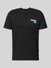 Blend Regular fit T-shirt met logoprint model 'Kenan' Zwart