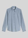Marc O'Polo Regular Fit Langarm Bluse aus Lyocell-Baumwoll-Mix Hellblau