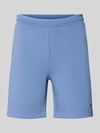 BOSS Green Regular Fit Sweatshorts aus Baumwoll-Mix Modell 'JT_GLOBE' Blau