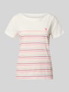 Tom Tailor t-shirt o kroju regular fit z czystej bawełny Złamany biały