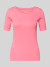 Marc Cain T-shirt met ronde hals en 1/2-mouwen Felroze