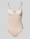 Calvin Klein Underwear Body mit Spitzenbesatz Beige
