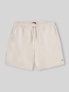 Tommy Jeans Relaxed Fit Bermuda aus Baumwoll-Mix mit Tunnelzug Beige