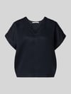 Lanius Relaxed Fit Bluse aus reinem Lyocell Marine