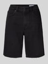 VERO MODA Regular Fit Jeansshorts aus Baumwoll-Mix Modell 'CLEO' Black