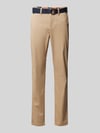 MCNEAL Slim Fit Stoffhose mit französischen Eingrifftaschen Beige