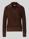 Tom Tailor Regular Fit Pullover aus Baumwoll-Mix mit Polo-Kragen Hazel