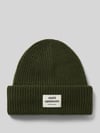 MADS NØRGAARD Beanie aus Woll-Mix Modell 'Tosca Anju' Dunkelgruen