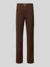 Christian Berg Woman Straight Fit Stoffhose im 5-Pocket-Design Mittelbraun