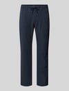 MCNEAL Tapered Fit Stoffhose mit elastischem Bund Marine