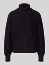 FREE/QUENT Strickpullover mit gerippten Abschlüssen Modell 'Saturn' Black