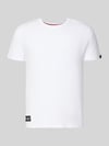 Alpha Industries T-Shirt mit Label-Patch Weiss