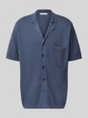 KnowledgeCotton Apparel Freizeithemd mit Knopfleiste Rauchblau