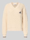 ARMEDANGELS Loose Fit Strickpullover aus reiner Baumwolle Modell 'CAARLAS STRUCTURE' Offwhite