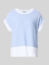 JOOP! T-Shirt aus reiner Baumwolle in Strick-Optik Modell 'Kipe' Bleu