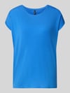 VERO MODA Relaxed Fit T-Shirt aus Lyocell-Mix Modell 'AVA' Royal