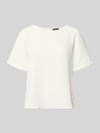 s.Oliver BLACK LABEL Regular Fit Blusenshirt mit Nahtreißverschluss Weiss