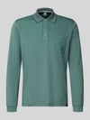 LERROS Regular Fit Poloshirt in Two-Tone-Machart Dunkelgruen