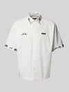 WOODBIRD Freizeithemd aus Leinen-Baumwoll-Mix Modell 'Wang' Offwhite
