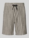 s.Oliver RED LABEL Relaxed Fit Stoffshorts aus Baumwoll-Mix Black