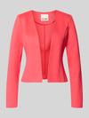 ICHI Marynarka w kroju slim fit o otwartym fasonie model 'KATE' Neonowy różowy