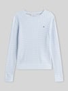 Tommy Hilfiger Regular fit pullover van pure katoen ' Lichtblauw