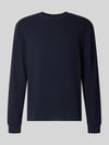 BOSS Orange regular fit shirt met lange mouwen van katoenmix model 'WE-TEMPEST' Marineblauw