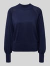 b.young Strickpullover aus Viskose-Mix Modell 'MOBBE' Dunkelblau